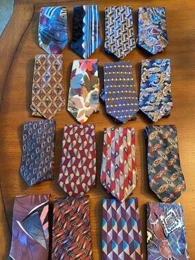 Lot of 16 Mens Neck Ties - Various Brands